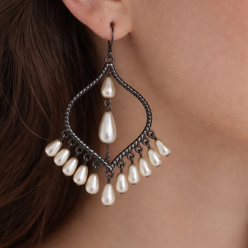 Elegant Pearl Drop Earrings
